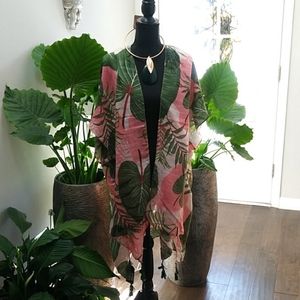 Multicolor Shrug W/Tassel